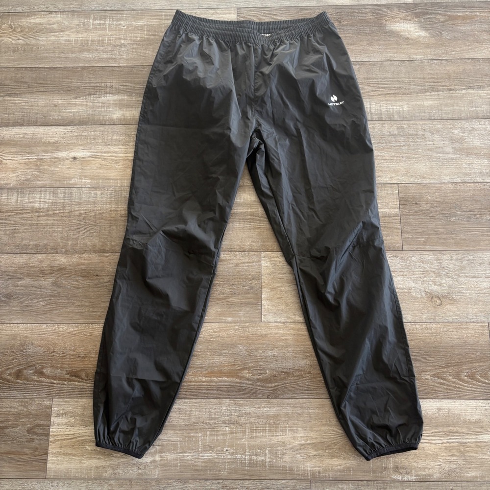 Hotsuit Sauna Pants Men 2XL Black Athletic Sweat Weight Loss Joggers Tracksuit